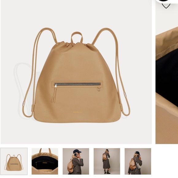 Bandolier Leather Drawstring Backpack - Picture 2 of 11